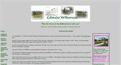 Desktop Screenshot of coloradowilderness.com