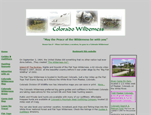 Tablet Screenshot of coloradowilderness.com
